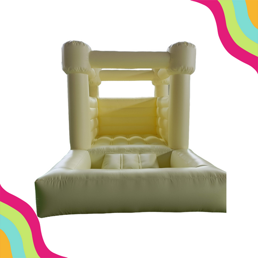 Pastel Yellow Toddler bounce house inflatable Rental