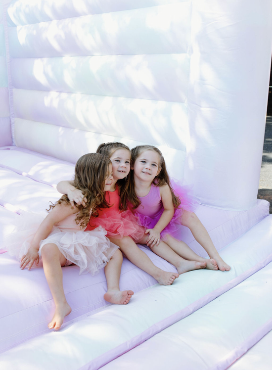 DFW Confetti Bounce White & Modern Bounce House Rentals