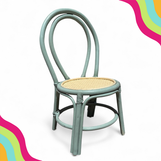 Hailey adriatic mist rattan kids chair