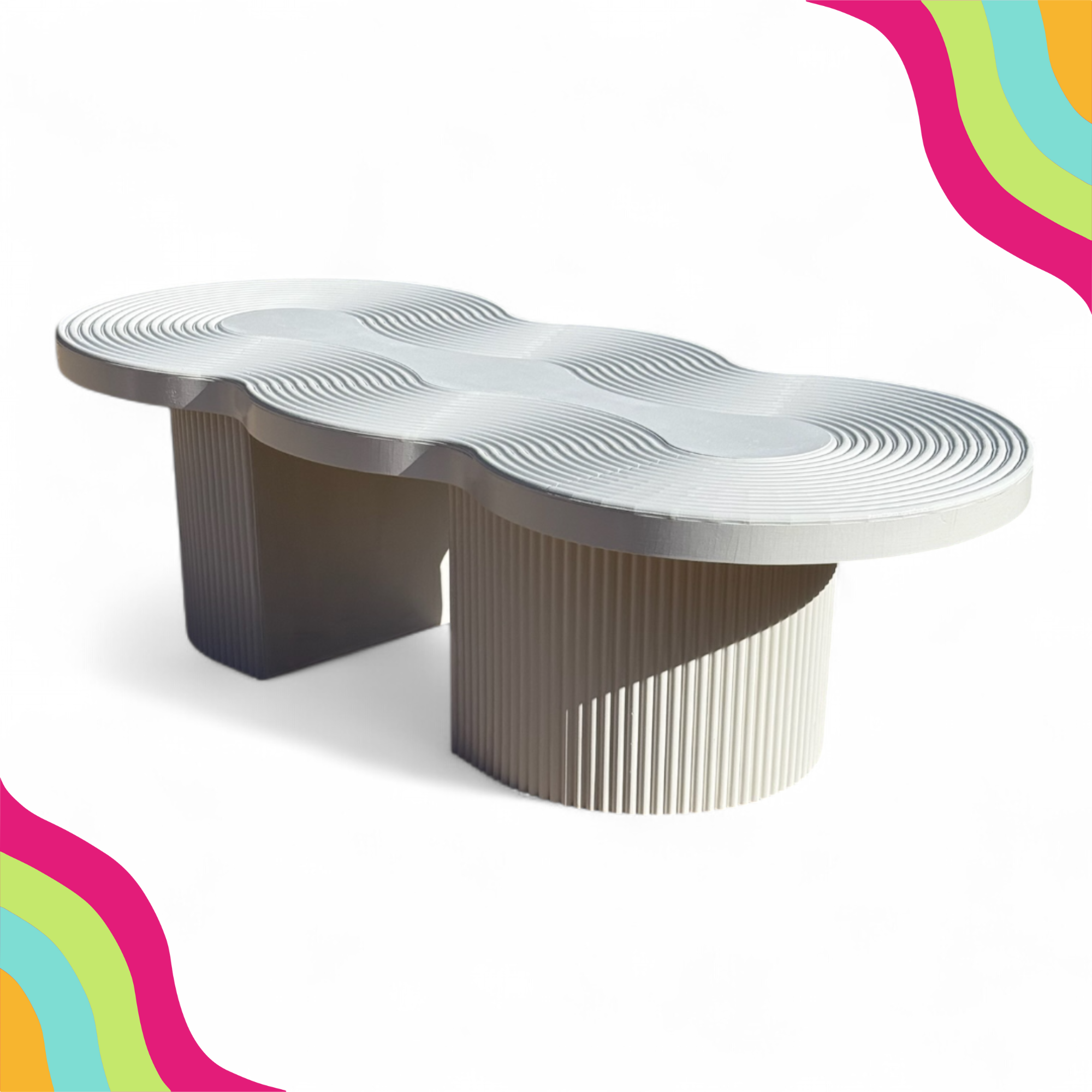 Oval Ripple Oval Ripple kids table – DFW Confetti Bounce