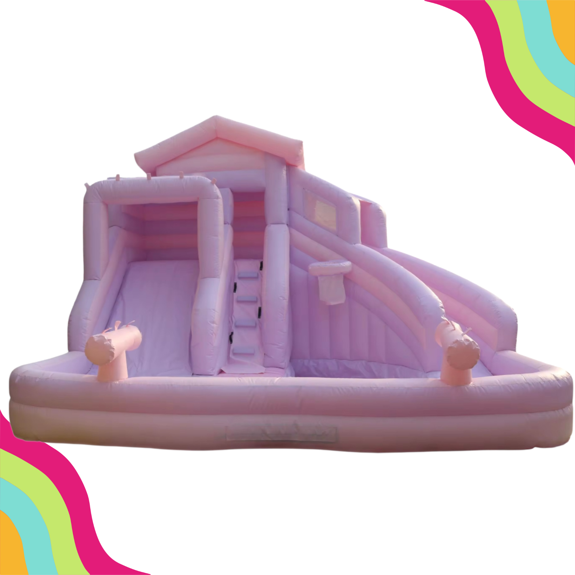 Raspberry Rush Kids Water Slide Inflatable – DFW Confetti Bounce