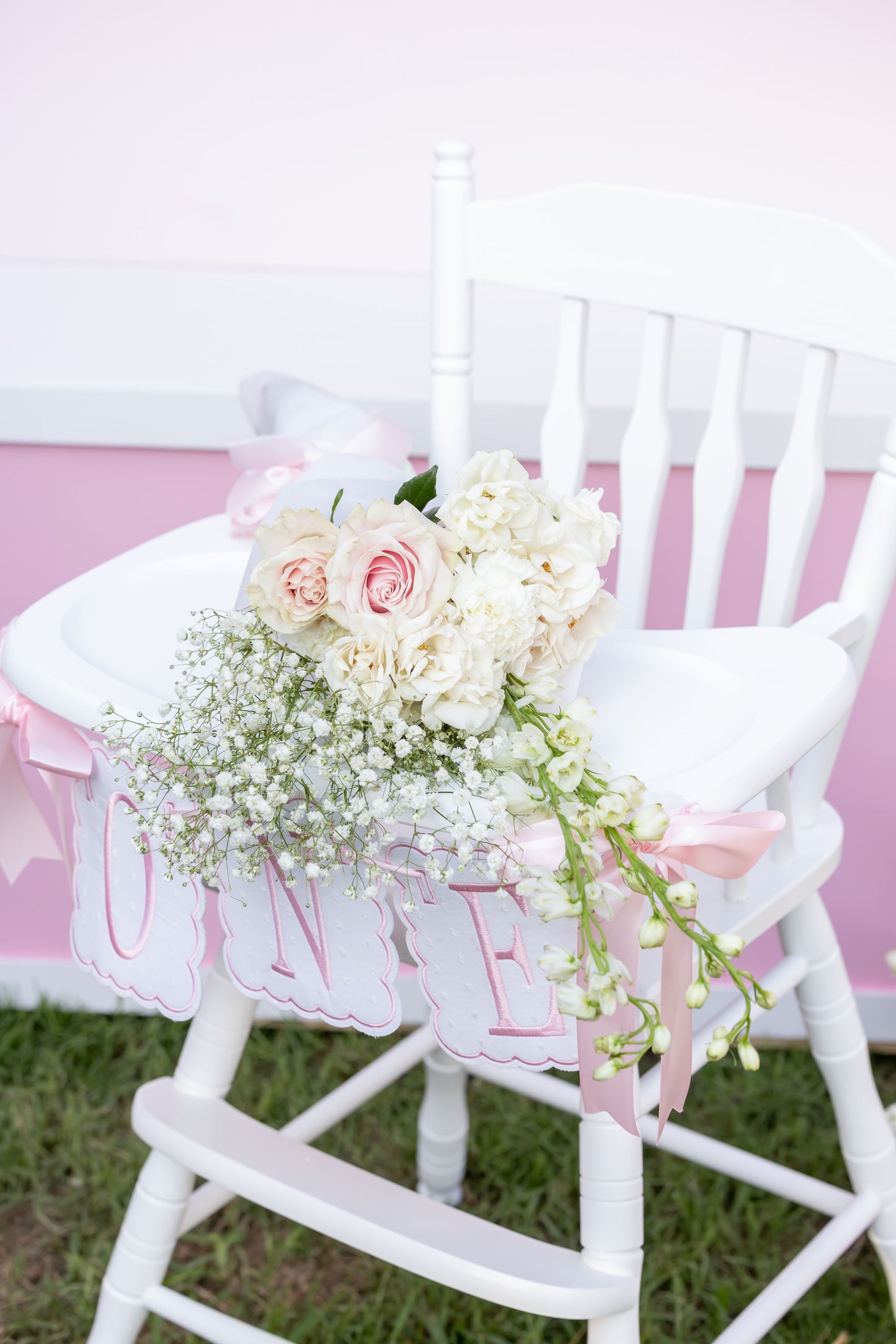 Vintage white high chair