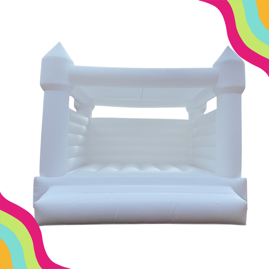 Graduate white bounce house