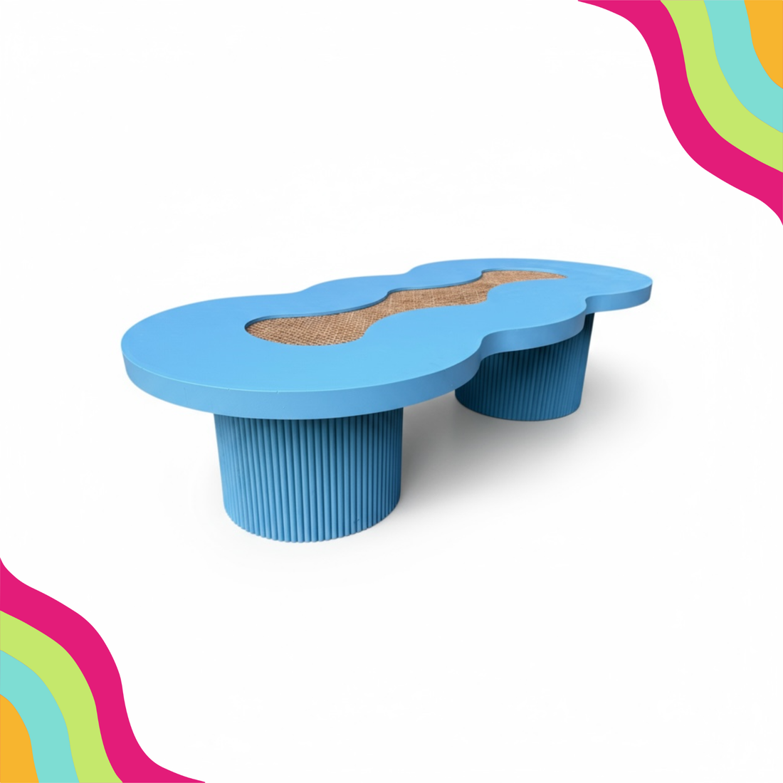Hitow Table Blue Willow blue kids table – DFW Confetti Bounce